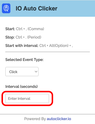 select interval